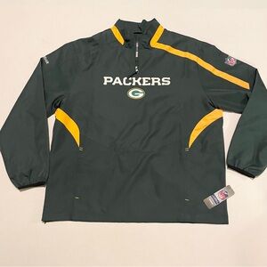 Green Bay Packers Reebok NFL On Field Pullover Jacket NFC North Men's XL